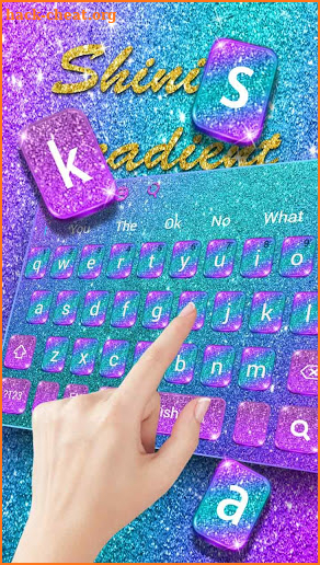 Colorful Glitter Dreamy  keyboard screenshot