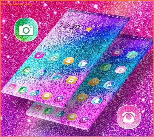 Colorful Glitter Fancy Theme screenshot