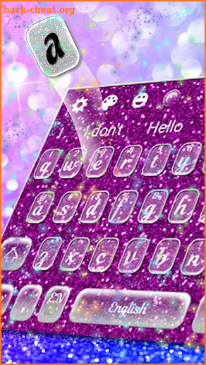 Colorful Glitter Keyboard screenshot