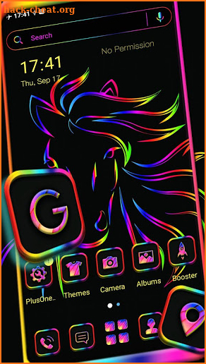 Colorful Horse Theme screenshot
