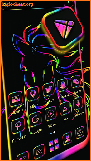 Colorful Horse Theme screenshot