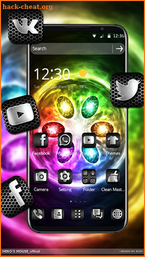 Colorful Infinity Stones Theme screenshot