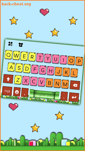 Colorful Keyboard Background screenshot