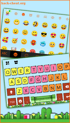 Colorful Keyboard Background screenshot