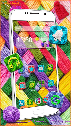 Colorful Knit Woolen Theme🧣 screenshot