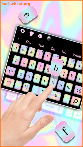 Colorful Laser Keyboard Theme screenshot