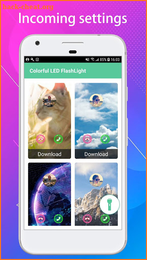 Colorful LED FlashLight screenshot
