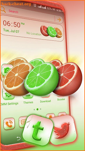 Colorful Lemon Launcher Theme screenshot