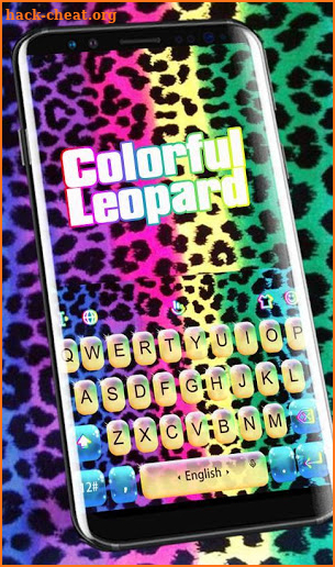 Colorful Leopard Keyboard Theme screenshot