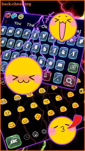 Colorful Lightning Keyboard screenshot