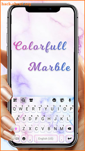 Colorful Marble Keyboard Theme screenshot