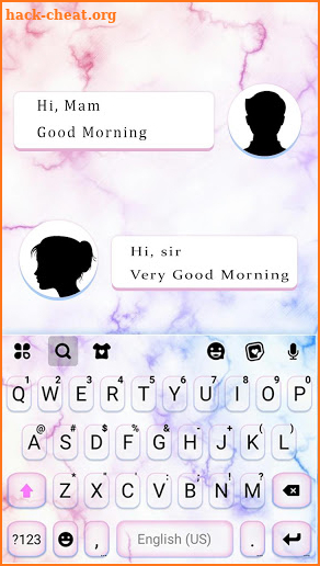 Colorful Marble Keyboard Theme screenshot