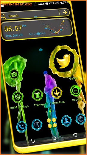Colorful Melted Wax Theme Launcher screenshot