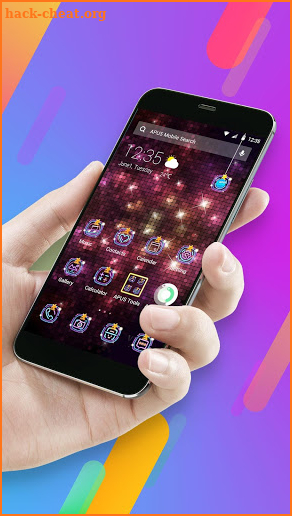 Colorful nightlife -APUS Launcher theme screenshot