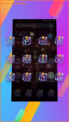 Colorful nightlife -APUS Launcher theme screenshot