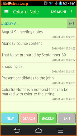 Colorful Note screenshot