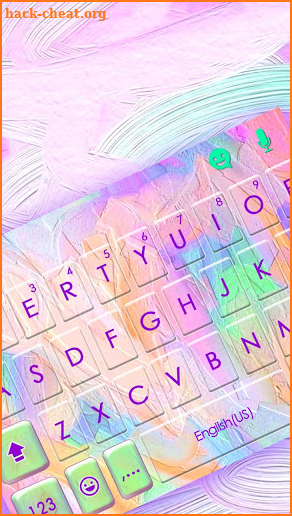 Colorful Pastel Keyboard Theme screenshot