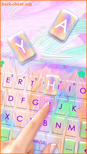 Colorful Pastel Keyboard Theme screenshot