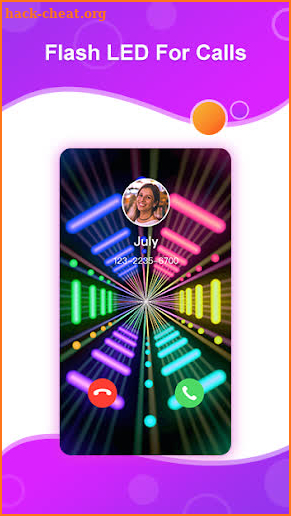 Colorful Phone Call Screen-Screen Themes&LED Flash screenshot