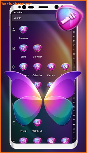 Colorful Purple Butterfly Launcher Themes screenshot