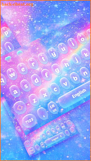 Colorful Rainbow Keyboard screenshot