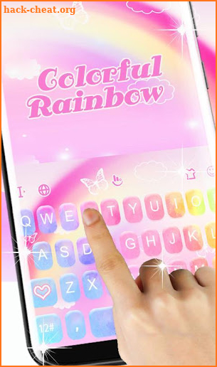 Colorful Rainbow Keyboard Theme screenshot