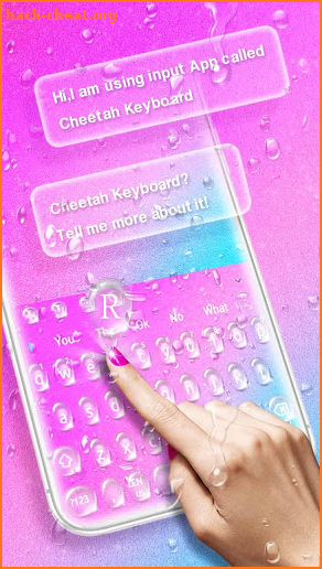 Colorful Raindrops Keyboard screenshot