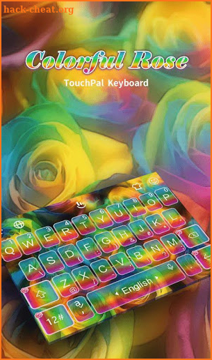 Colorful Rose Keyboard Theme screenshot