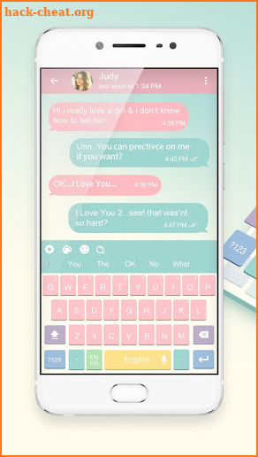Colorful Simple keyboard screenshot