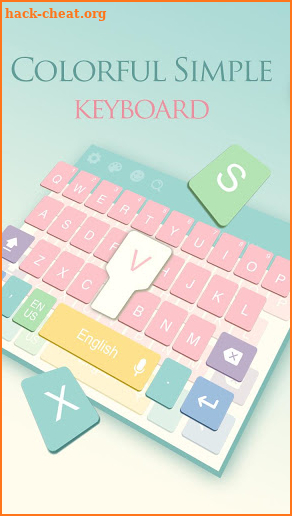 Colorful Simple keyboard screenshot