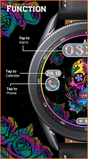 Colorful Skull_Watchface screenshot