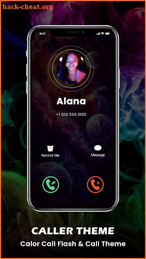 Colorful Theme Call Screen screenshot