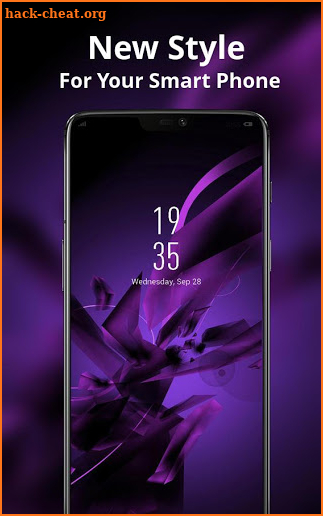 Colorful theme | gentle purple abstract wallpaper screenshot