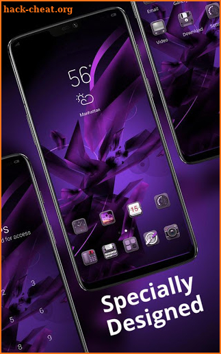 Colorful theme | gentle purple abstract wallpaper screenshot