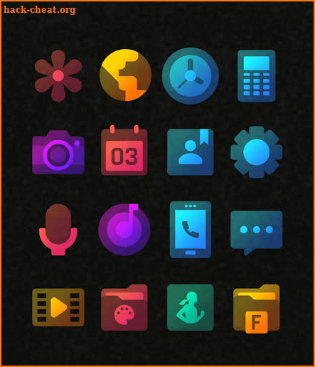 Colorful Transparent Icon Pack screenshot