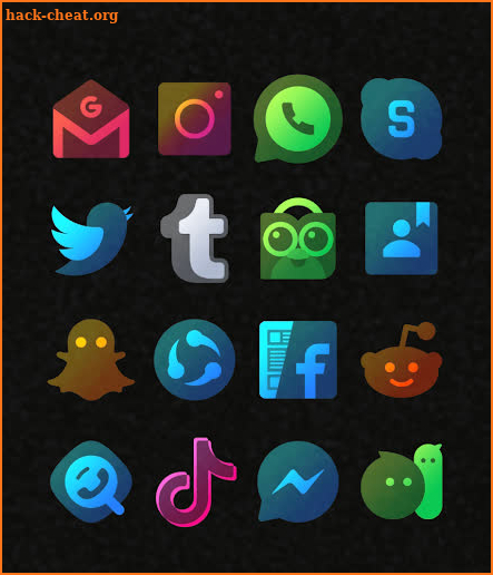 Colorful Transparent Icon Pack screenshot