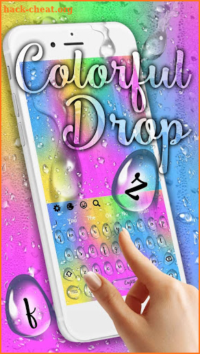 Colorful Water Drop Keyboard screenshot