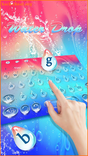 Colorful Water Melting Keyboard screenshot