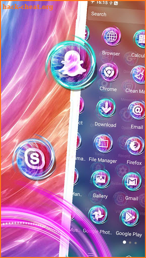 Colorful Water Ripple Theme screenshot