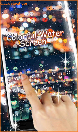 Colorful Water Screen Keyboard Theme screenshot