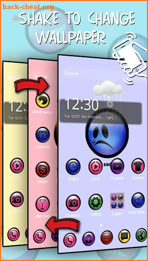 Colorful Weather Mood Theme screenshot