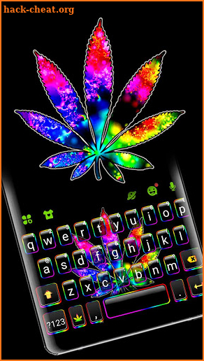 Colorful Weed Keyboard Theme screenshot