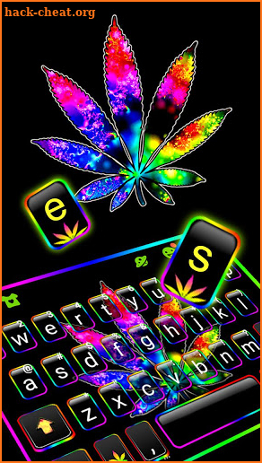 Colorful Weed Keyboard Theme screenshot