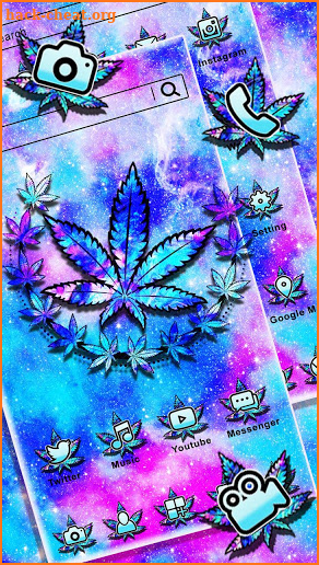 Colorful Weed Themes HD Wallpapers Launcher 3D screenshot