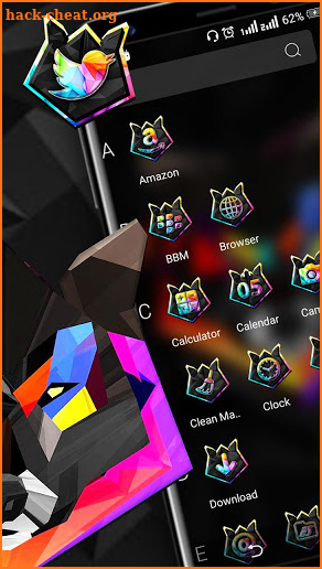 Colorful Wolf Launcher Theme screenshot