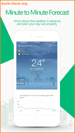 ColorfulClouds Weather Forecast screenshot