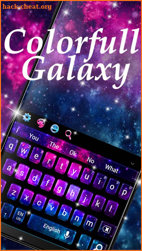 Colorfull Galaxy Keyboard screenshot