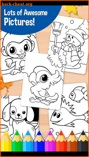 Colorfy coloring kids book – free coloring book screenshot