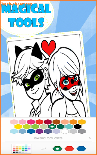 Coloriage Ladybug Et Cat Noir Miraculous screenshot