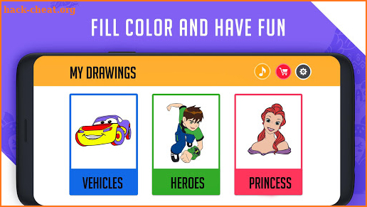 Coloring & Learning: Characters, Alphabets, Digits screenshot